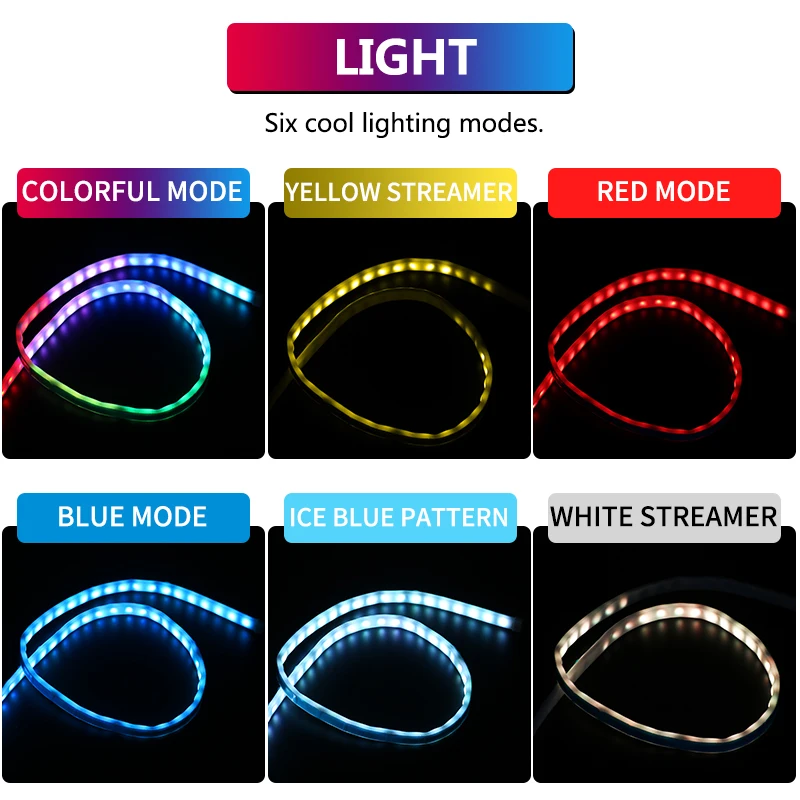 Для Lada granta vesta priora kalina niva largus vaz samara 2106 2108 2109 2110 4x4 струящийся светодиодный RGB красочный светильник для багажника автомобиля