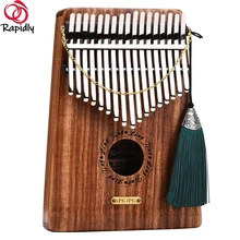 

10/17 Key Thumb Piano Carlimba Electric Box Gold Sandalwood Hluru Kalimba Store April Ocean Edition Hluru Kalimba With Deer