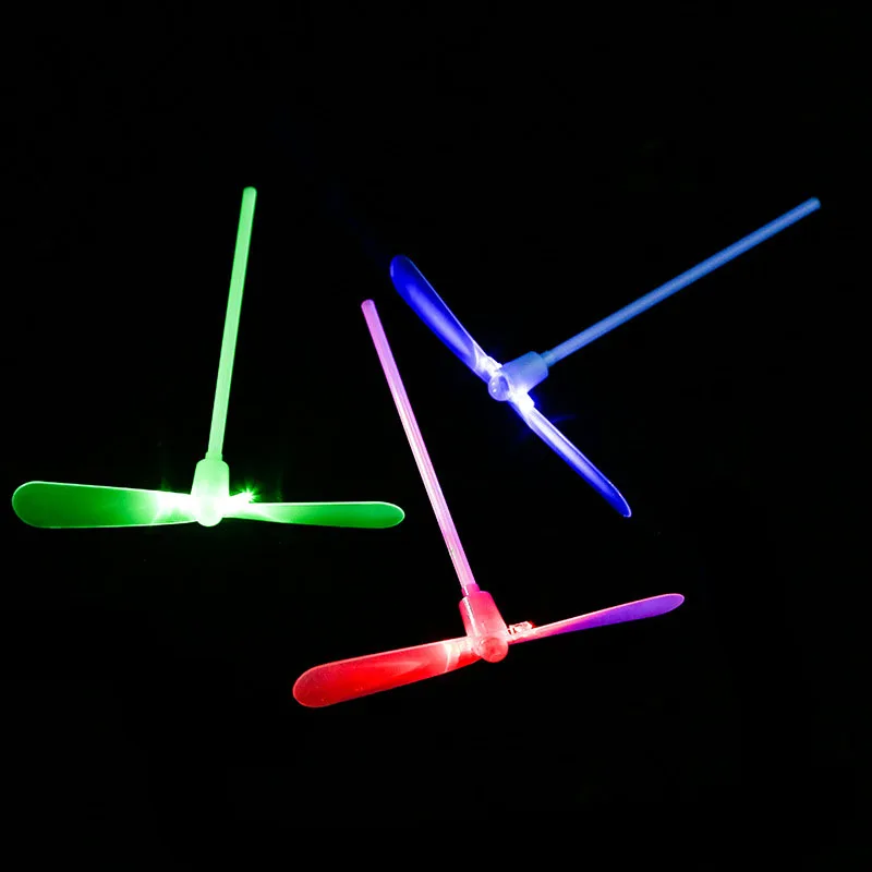 Fashion Glow 100pcs Party Fun Decoration Amazing Led Light Growing Dragonfly Flying Toys Outdoor Sports Toys Flash Brithday Gift (7)