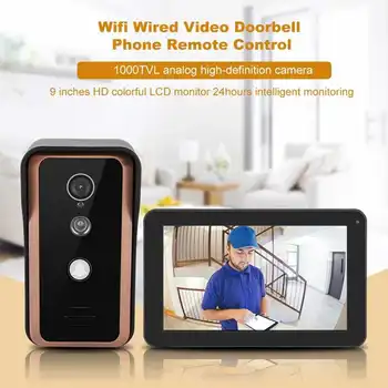 

9inches Wifi Remote Control Video Intercom Doorbell Door Phone Home Security