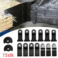 Lames de scie oscillantes de précision japonaises, outils multifonctions, accessoires pour bois, matériaux durs, coupe du métal, 15 pièces