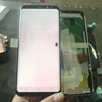 

SUPER AMOLED For Samsung Galaxy S8 plus G955f G955 LCD Display Touch Screen Digitizer assembly+big dead pixel
