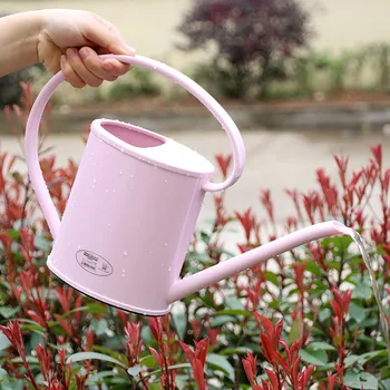 

New Fashion Plastic Candy Color 1.3L Multi Meat Potted Balcony Office Mini Long Spout Watering Pot Garden Plant Care Tools