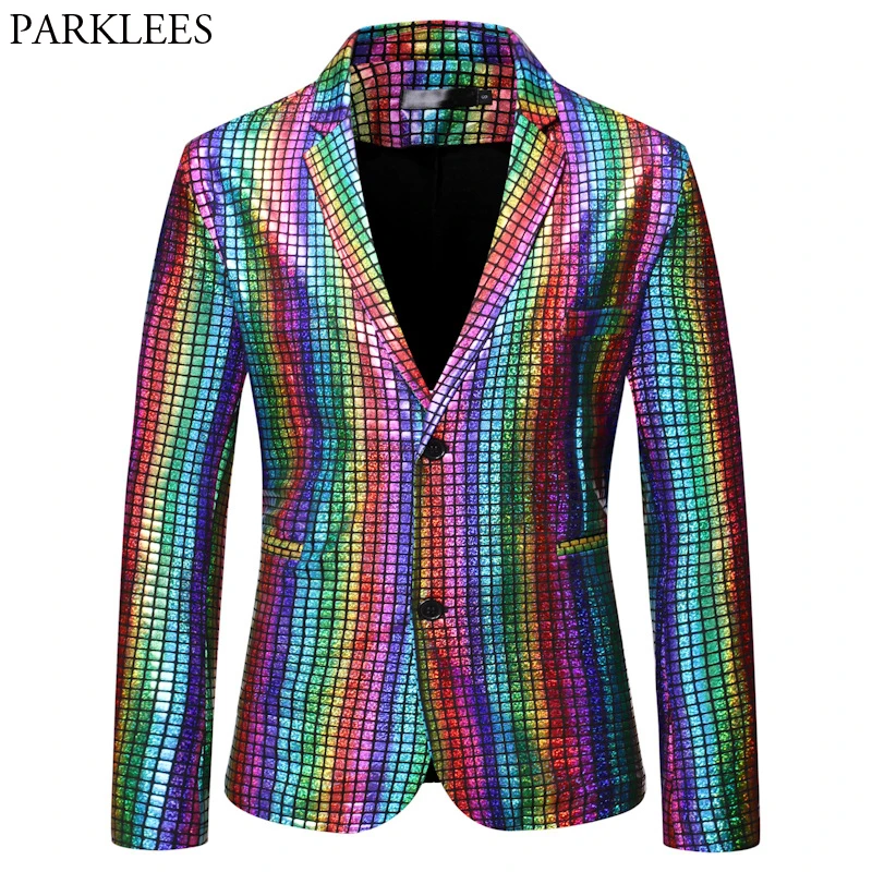 silver rainbow jacket