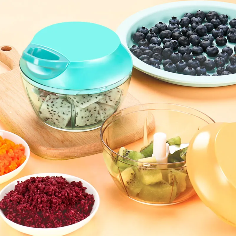 

Hand Pull Food Cutter Manual Fruit Vegetable Chopper Onion Nuts Grinder Mincer Shredder Multifunction Tools Kitchen Tools #