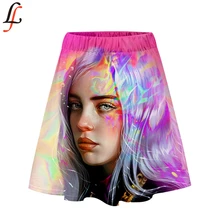 Новинка, 3D юбка, короткая, с принтом, летняя, повседневная, Harajuku, женская, сексуальная, короткая,,, юбка для отдыха, стиль Billie Eilish, юбка
