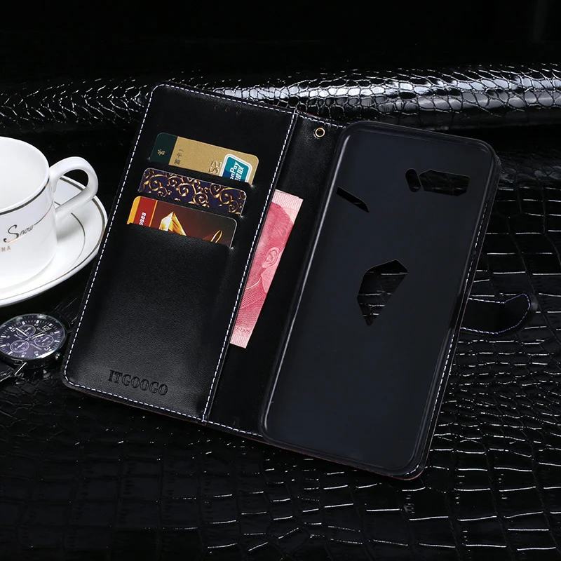 Чехол из крокодиловой кожи для Asus ROG Phone II чехол s Роскошный флип-чехол-бумажник для Asus ROG Phone 2 чехол для телефона