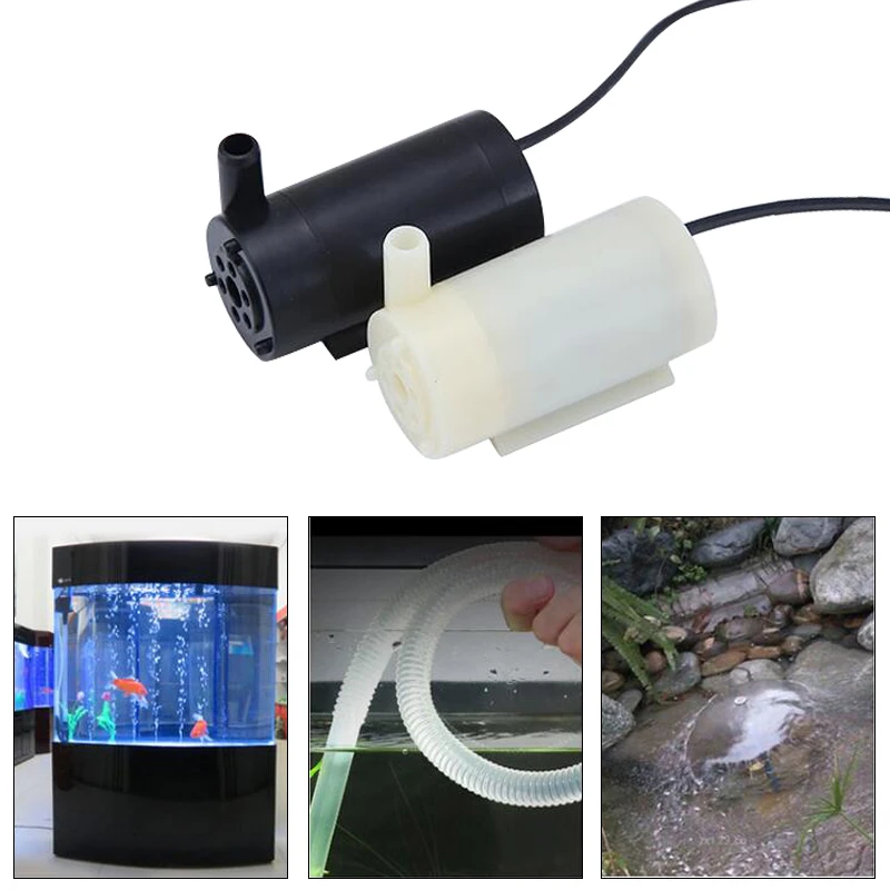 Aquarium Micro Water Air Pumps Submersible Motor Mini Super Silent For