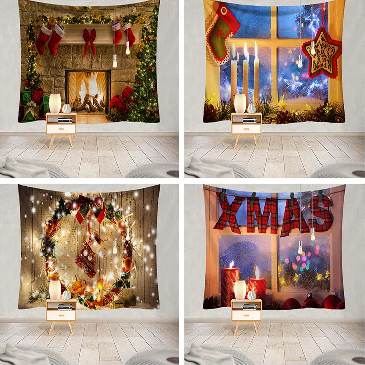

Net red popular hanging cloth CHRISTMAS DECORATION TAPESTRY bedroom study background cloth