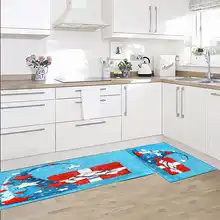 Коврик для ванной комнаты кухня спальня коврик Рождество нескользящий Пол Дверной Коврик подарок украшение дома дышащий изысканный ковер