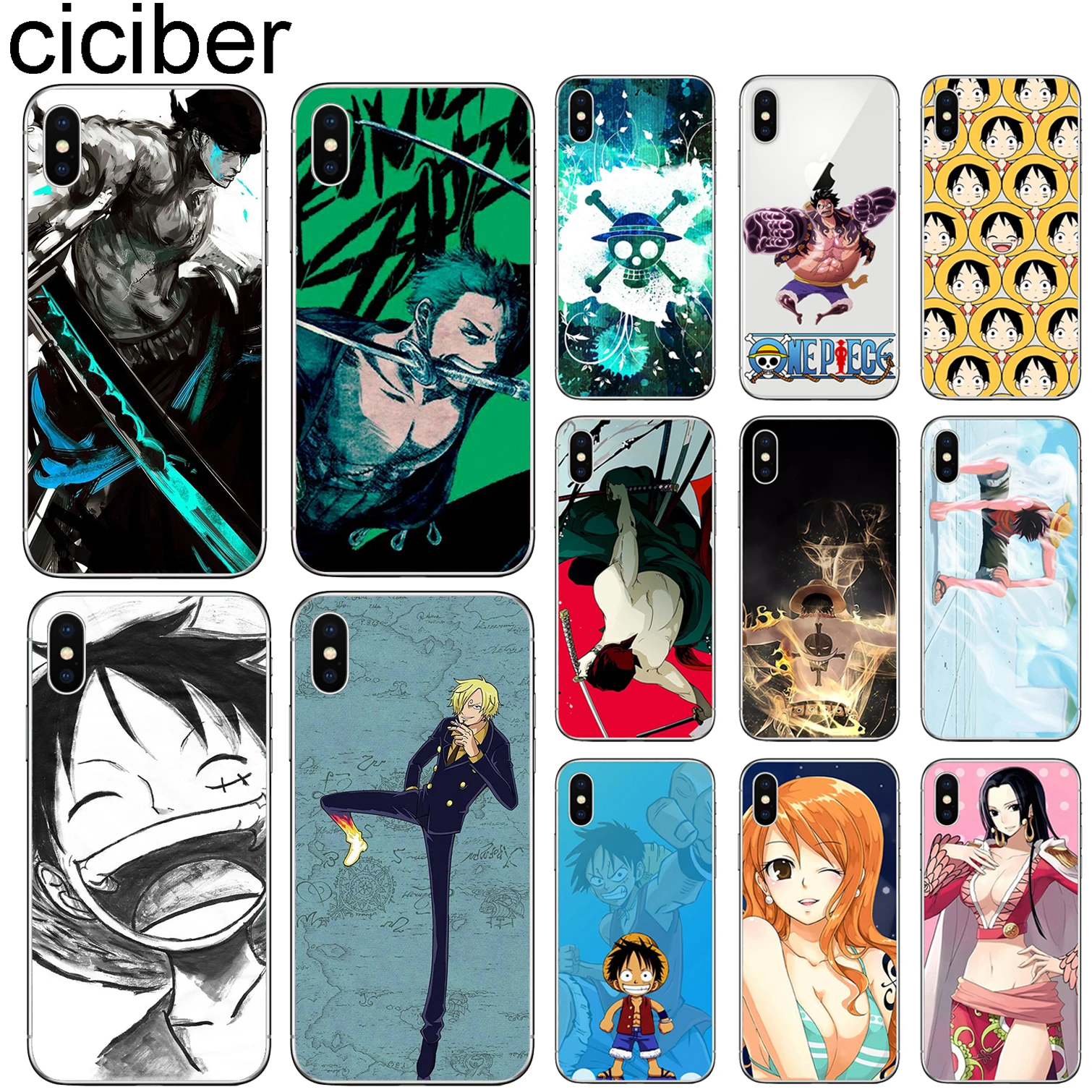 Ciciber One Piece Roronoa Zoro чехол для Iphone 11 Pro Max 7 8 6 6S Plus 5S SE мягкий телефона из ТПУ X XS MAX XR