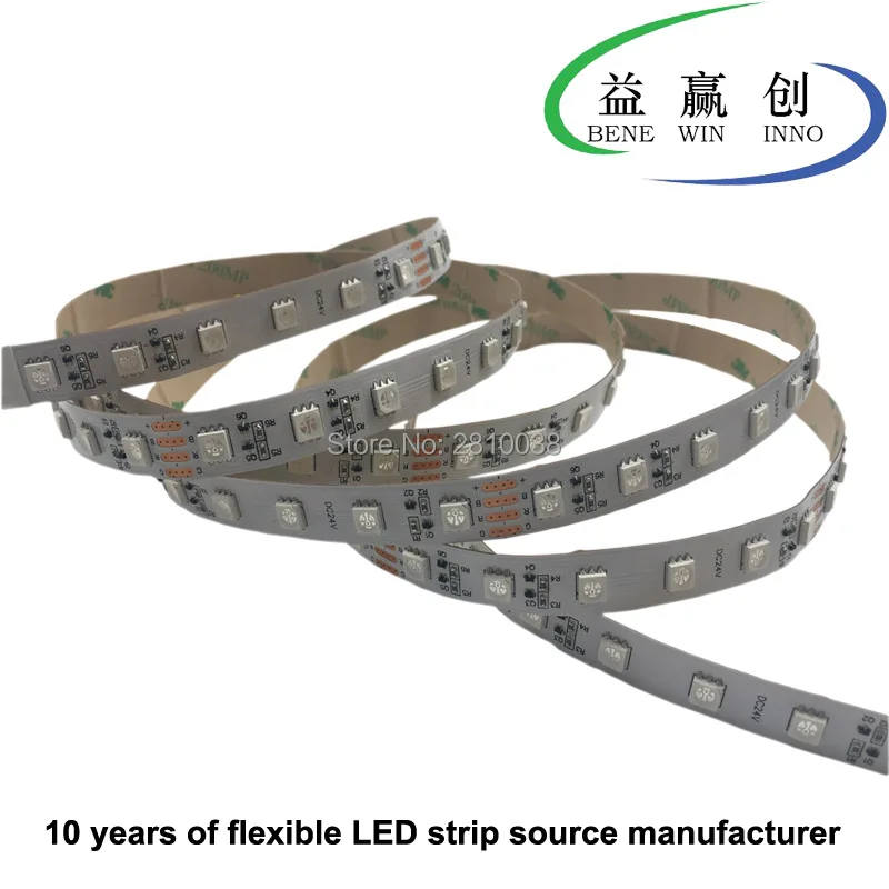#Best 120M Lot cri 90+ 60leds M RGB led strip lights DC24V constant current 5050 led light strip 12mm flexible led strip 11W led tape