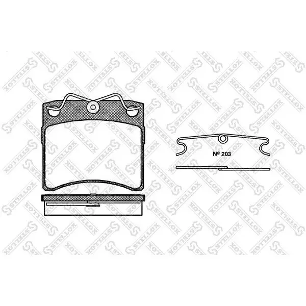 Колодки дисковые п. с антискрип. пластинами\ VW T4 1.8/2.0/2.5/1