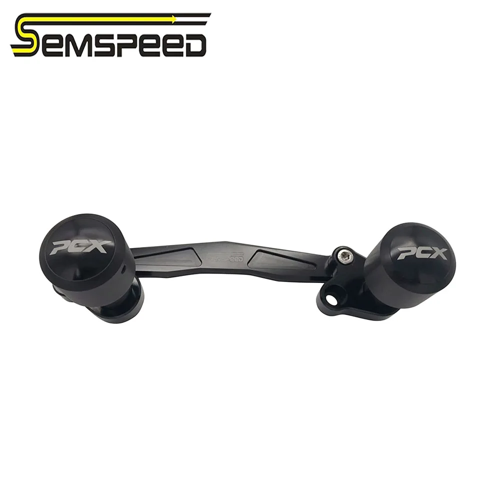 SEMSPEED логотип PCX 150 125 мотоцикл отрегулировать задний глушитель падение слайдер протектор выхлопа Краш Слайдеры для Honda PCX150 PCX125