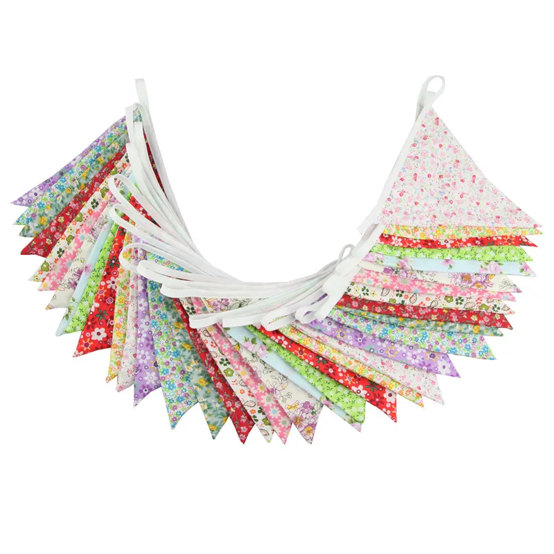 G2PLUS 10M Pieds Dentelle Triangle Bannière Guirlande De Fanions