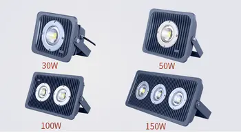 

Hot Sell Led 30w 50w 70w 100w 150w Led Flood Light Ac85-265v Square Search Floodlights Led Lamp Recessed Led Outdoor Lights