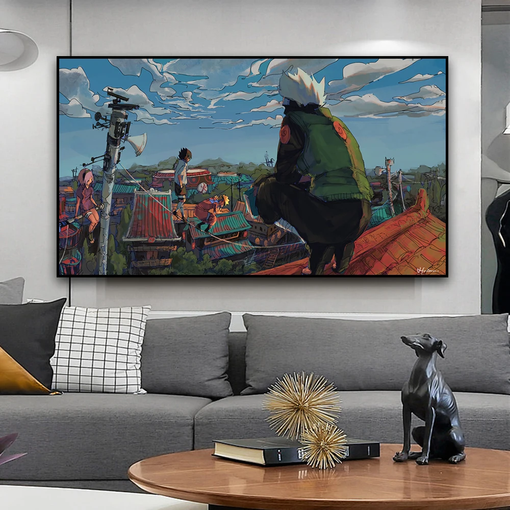 

Modern Japanese Anime Wall Canvas Decor Posters and Prints on Canvas Landscape Art Painting for Living Room Cuadros Home Decor