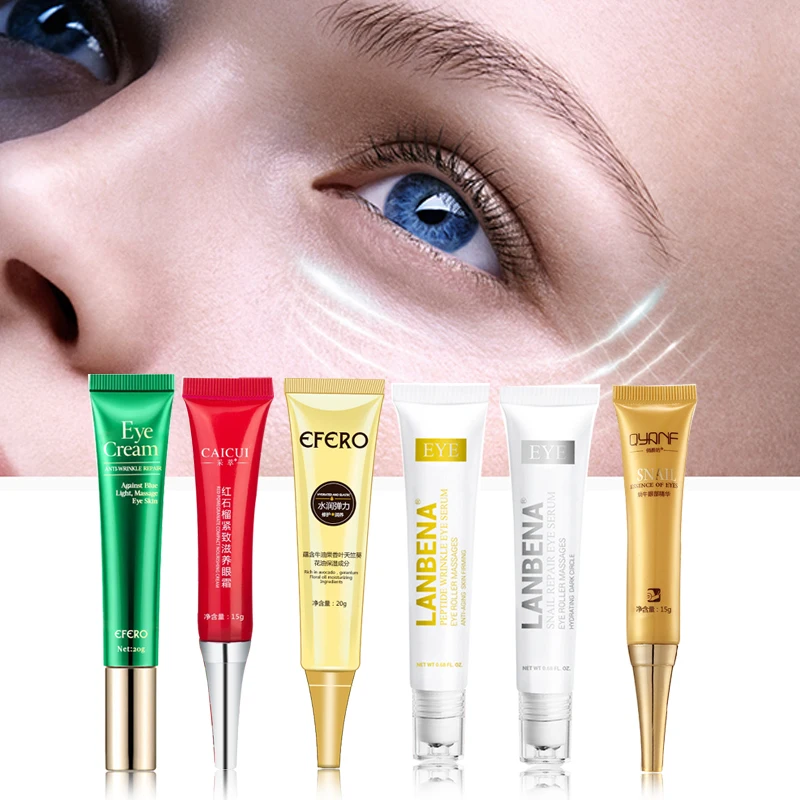 

Lifting Firming Eye Cream Peptide Collagen Serum Anti-Wrinkle Cream Remove Dark Circle Fine Lines Anti-Puffiness Eye Care Beauty