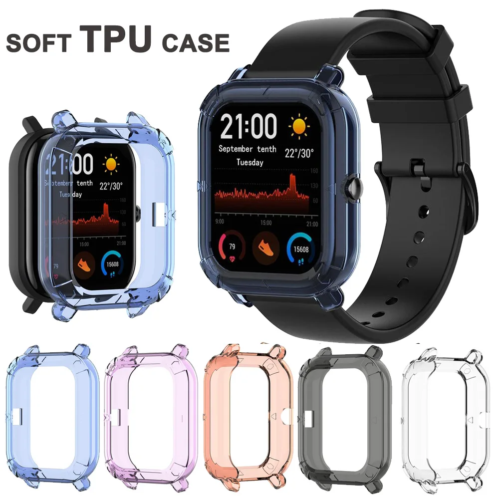 

Amazfit GTS TPU Protective Frame Bumper Cover Case Shell Protector for Huami Amazfit Smart watch Protector Bracelet accessories