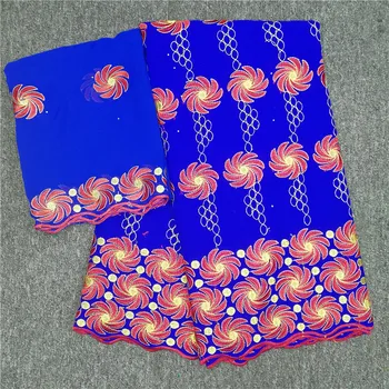 

STILL FLY african lace fabric swiss voile lace high quality soft french silk chiffon lace fabric nigerin gele headtie5+2yard/lot