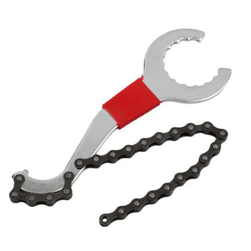 Bike Chain Convenient Remover Tool Whip Bottom Bracket Repair Freewheel Wrench Tool Kit Bicycle Repair Tools