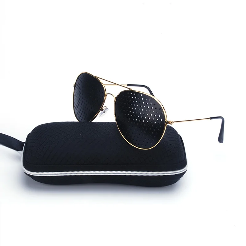 CUBOJUE солнцезащитные очки с отверстиями для мужчин и женщин Уход За Зрением многофункциональные корректирующие очки против близорукости для глаз упражнения против усталости