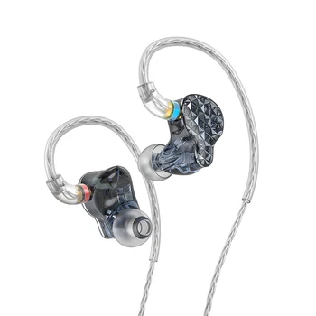 

FIIO FA9 Hi-res 6 Knowles Balanced Armature In-ear Earphone DLP 3D Printing 4-way electronic crossover 3 sound adjustment switch