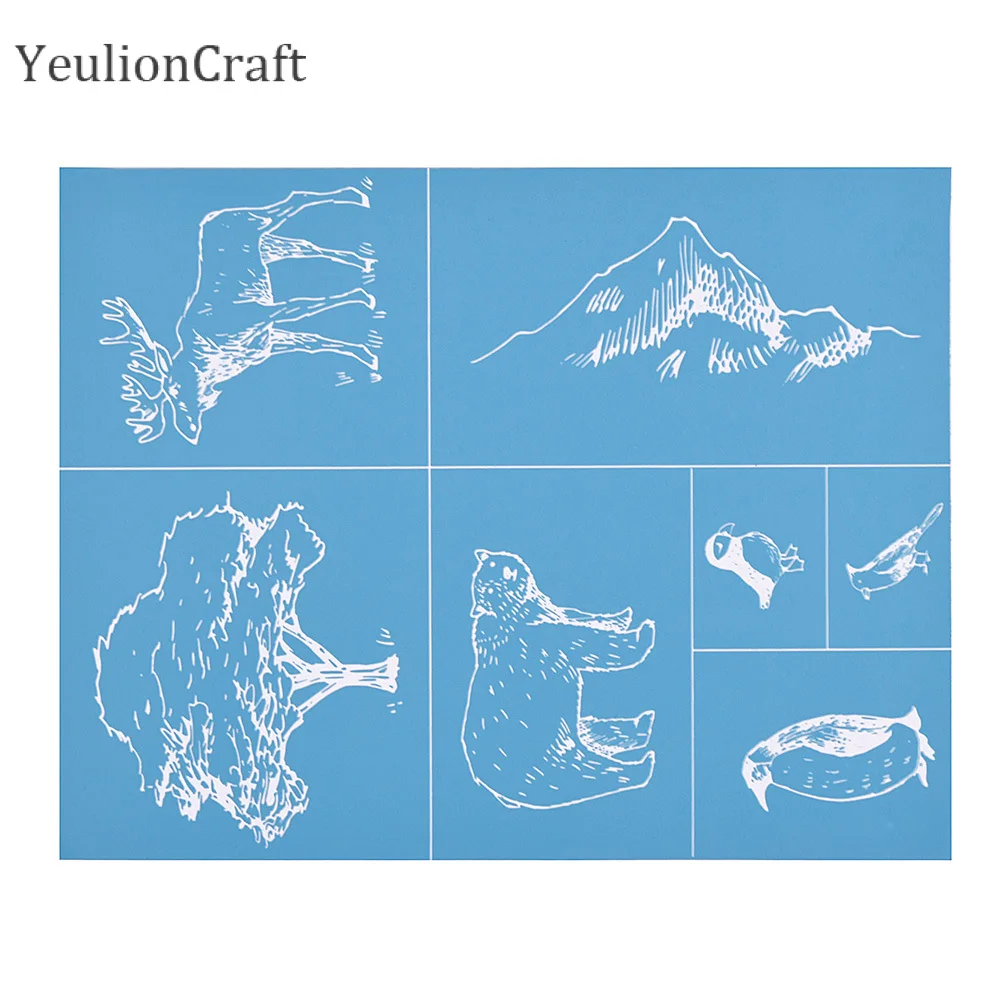 06 YeulionCraft Алфавит слова самоклеющиеся шелкография трафарет сетки передачи для подушки футболки украшения дома - Цвет: 06