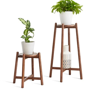 

Solid Wood Green Flower Frame Nordic Oak Indoor Shelf Simple Balcony Shelf Living Room Pot Rack