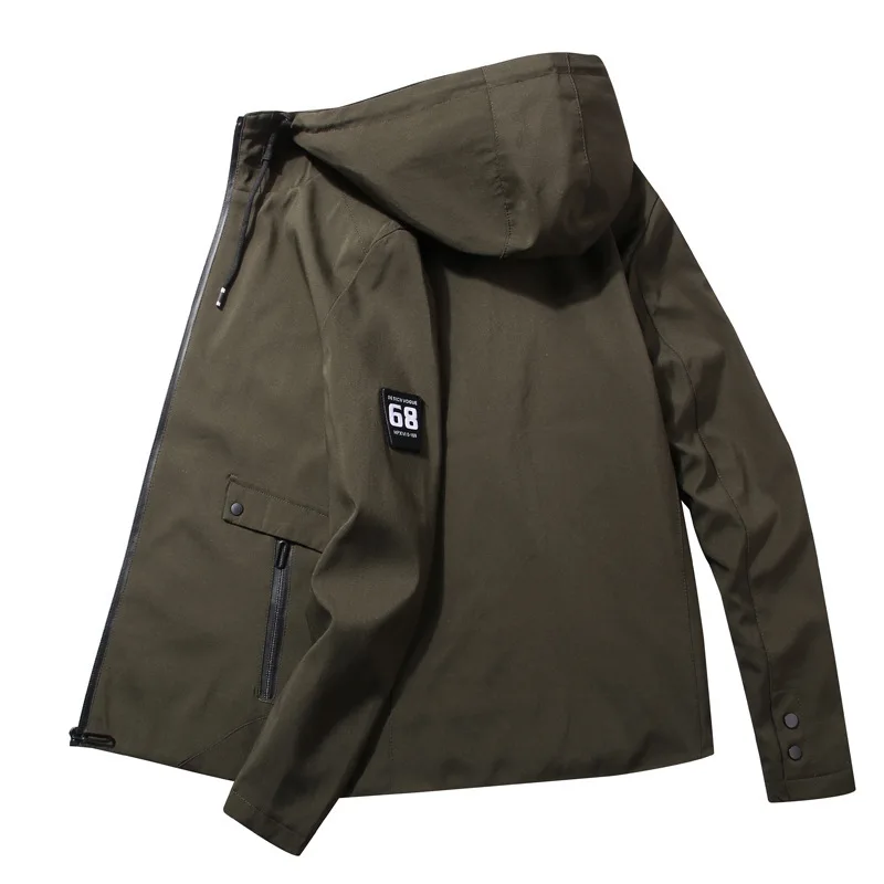 BOLUBAO, Осенние Брендовые мужские тонкие куртки, мужские однотонные простые куртки в британском стиле, новые мужские модные куртки с капюшоном, пальто