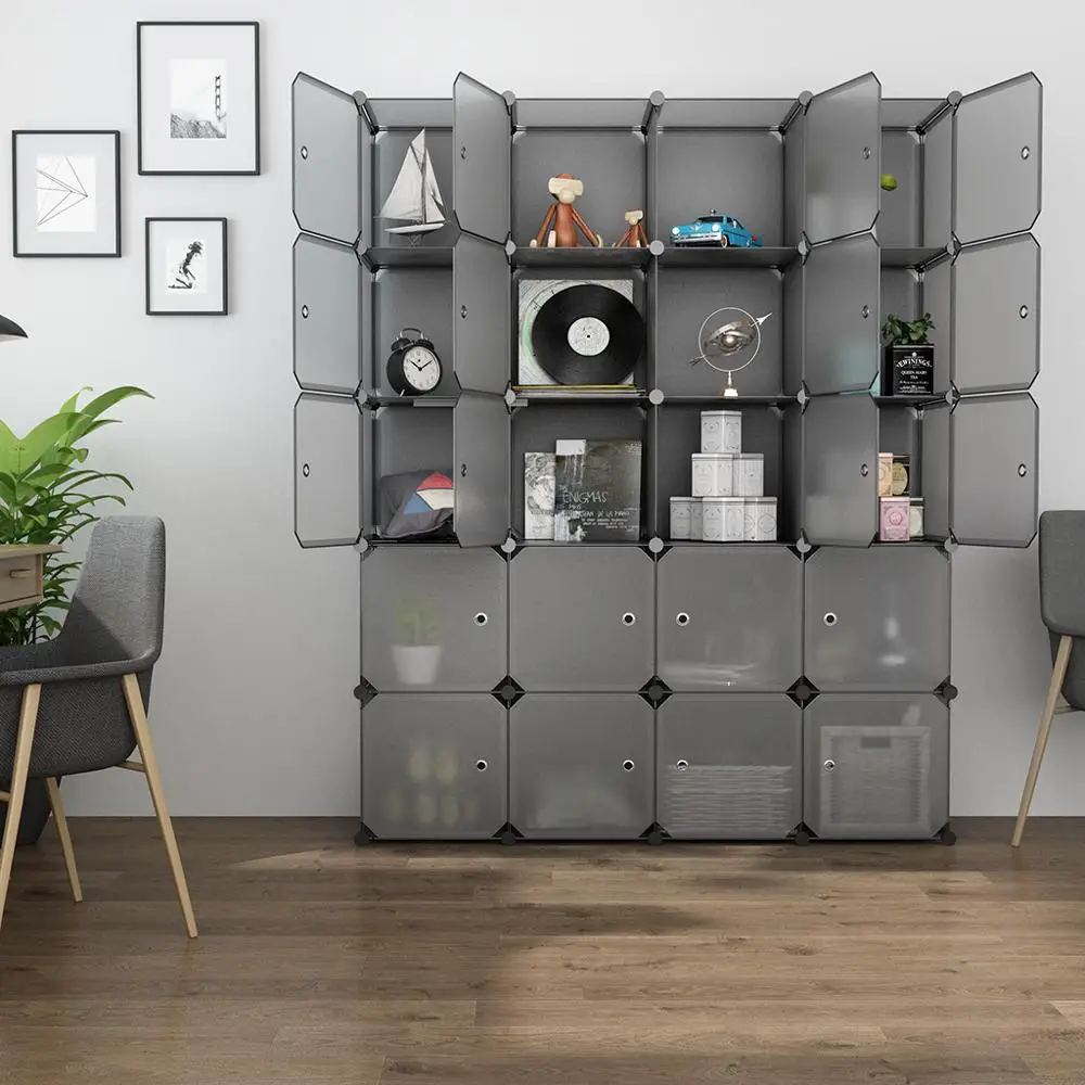 20 cubo organizador estantes de almacenamiento de plástico | Bedroom Holder