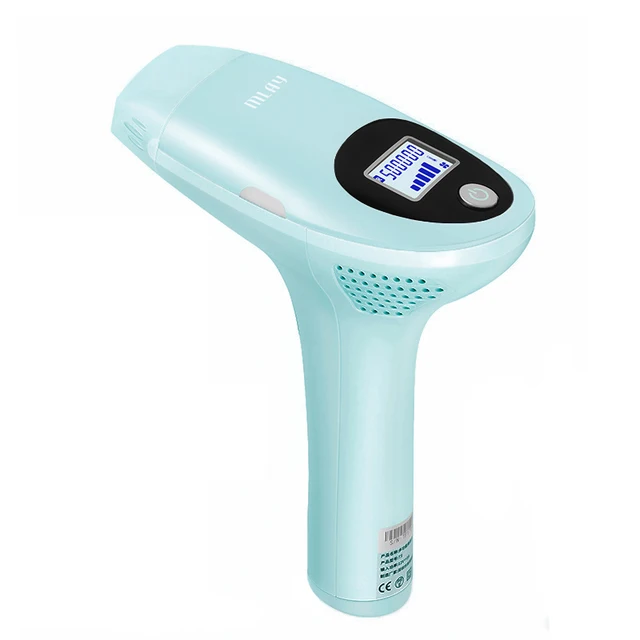 Mlay IPL Hair removal Epilator a Laser Permanent Malay Hair Removal Machine Face Body Electric depilador a Laser 500000 Flashes Skyblue
