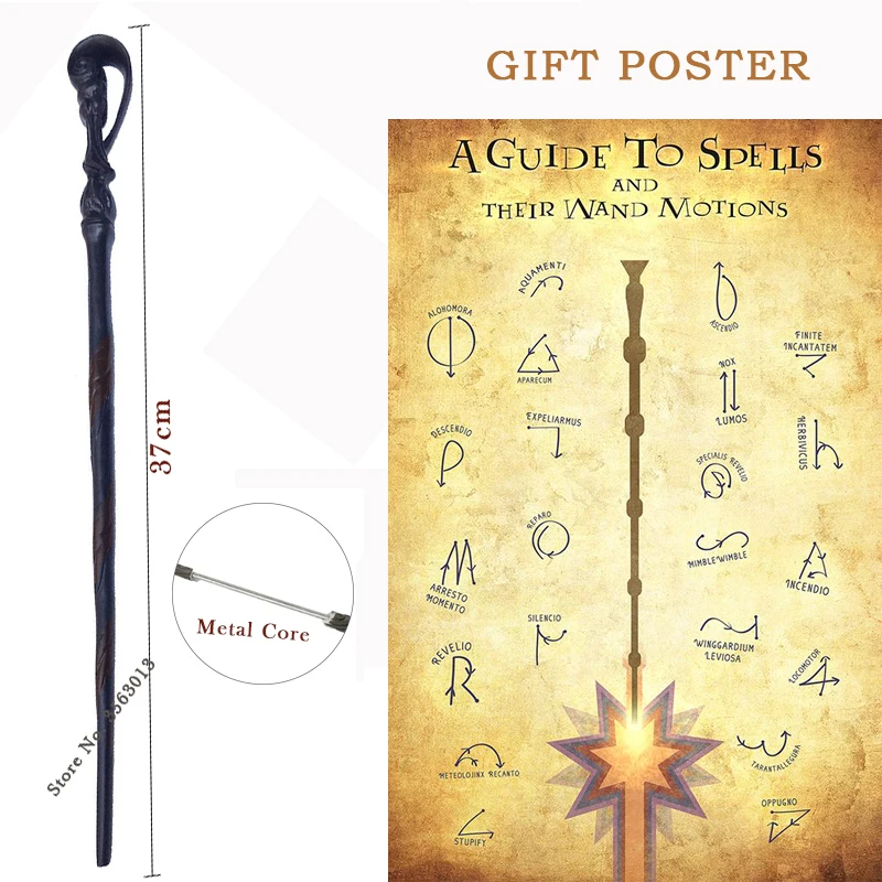 33 Kinds Potters Wizard Training Wand COS Luna Bellatrix McGonagall Narcissa Lucius Malfoy Harried Magical Wand with Gift no Box
