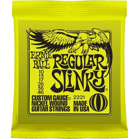 P02221 Regular Slinky Комплект струн для электрогитары никель 10-46 Ernie Ball | Спорт и