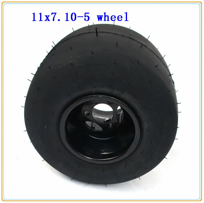 

Rear wheels 11x7.10-5 Tires and Rims Go Kart wheel 5 inches Go Kart ATV UTV Buggy Quad Wheel hub rim and tyres Sets