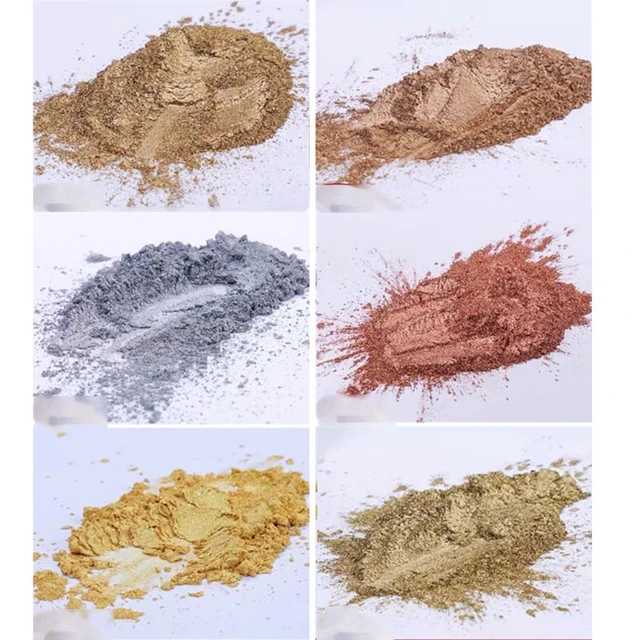 Mix and Match Mica Powder Set, 6 Colors, 30grams Pigmen Soap