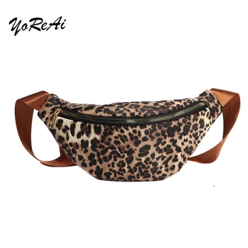 

Leopard-printed Chest Bag Women Personalized Fashion Zebra Pattern Waist Fanny Pack Luxury Brand PU Leather Phone Bags Purse