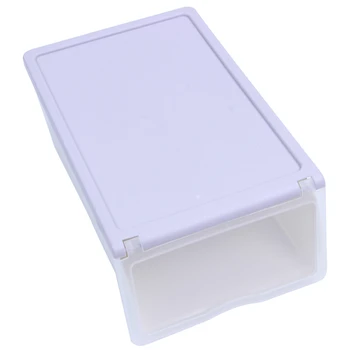 

HOT Transparent Drawer Case Plastic Shoe Storage Boxes Organizer Stackable Box, Gray