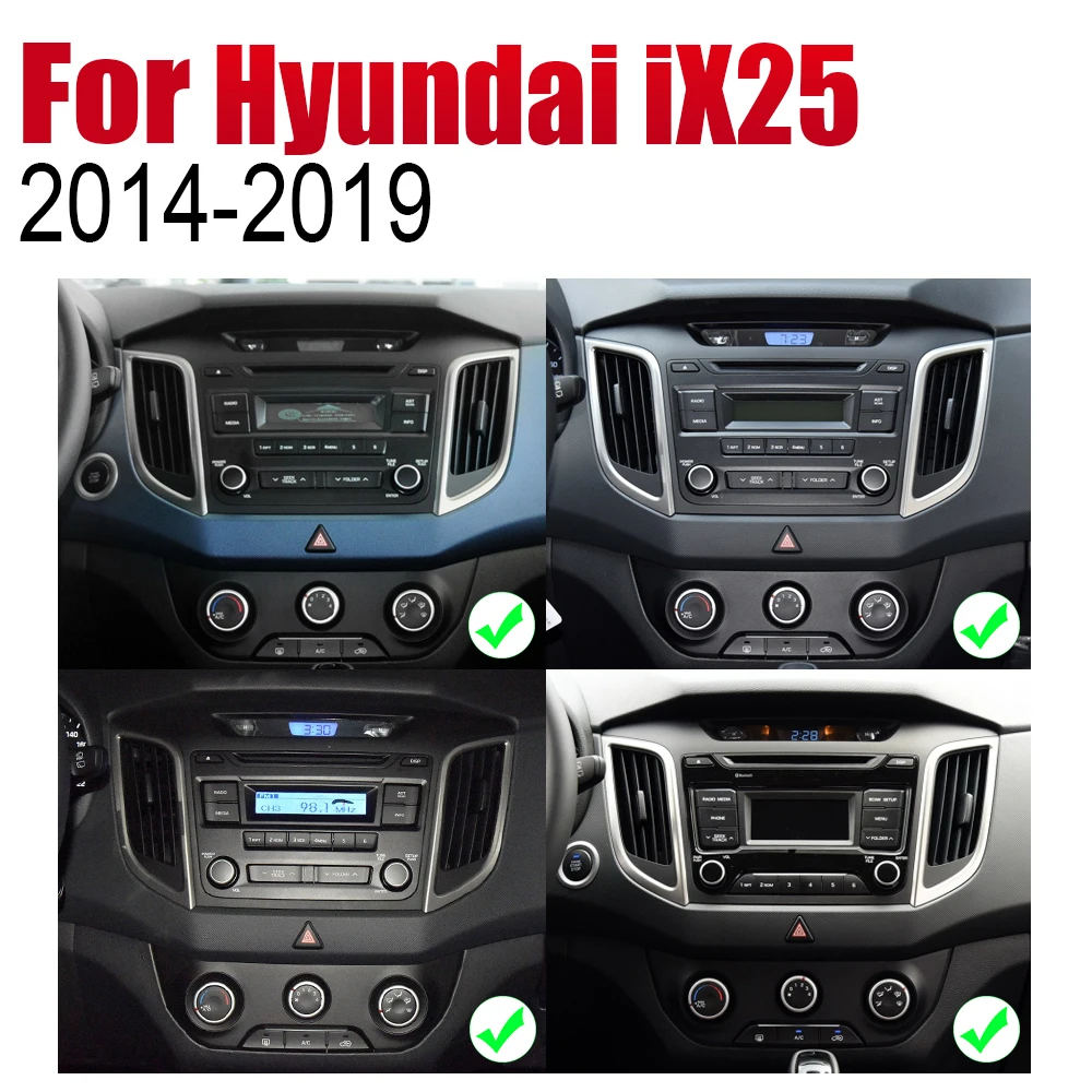 Автомагнитола 2 Din на Android для Hyundai iX25 Creta 2014 2015 2016 2017 2018 2019 автомобильный