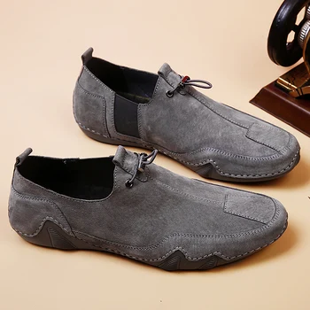 

leather shoes mens hot loafers sport black Casual leisure Sneaker causal Mens on men sneaker breathable mens flat fashion male