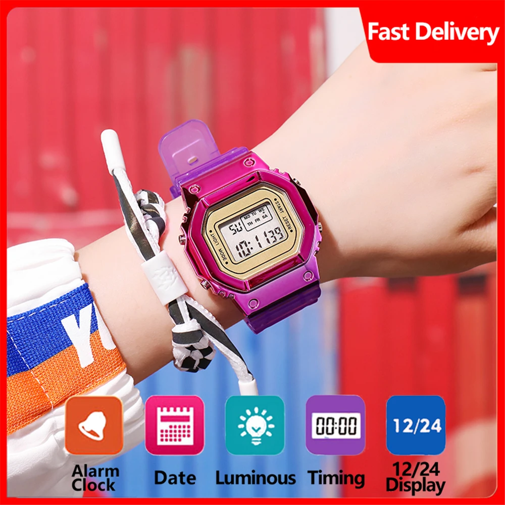 Men Women LED Watches Digital Watch Electronic Clock Hodinky Male Clock Female Watch Sport Fitness Wristwatch For Boys Girls