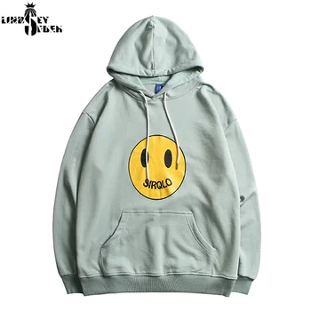 

Lindsey Seader Hiphop Men Hoodie Sweatshirt Drew Smile Face Harajuku Solid Colors Hoodie Streetwear HipHop Casual Spring 2020