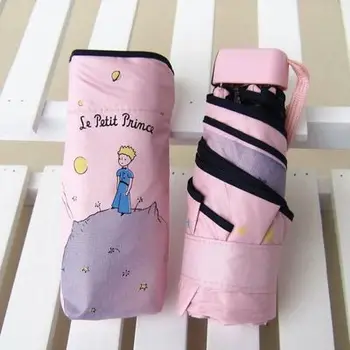 

Kocotree Cartoon Little Prince Umbrella Rain Women Folding Umbrellas Female Sunny Parasol Lovely Paraguas Mini Pocket Umbrella
