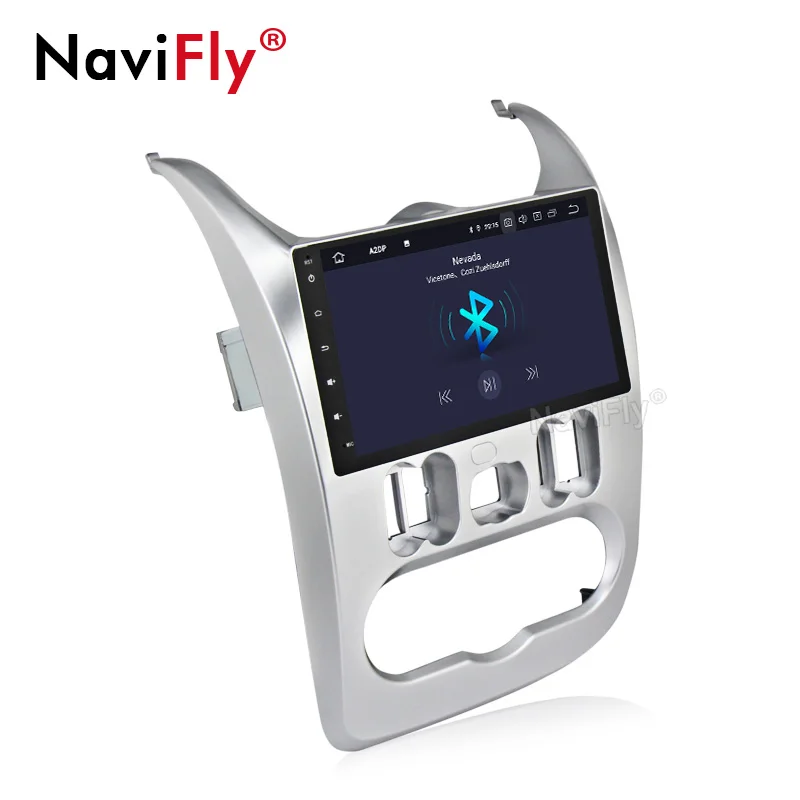 NaviFly Android 9,0 автомобильный радиоприемник gps навигация для Renault Logan I Sandero Lada Lergus Dacia Duster 9 дюймов 1024*600 HD wifi BT, RDS