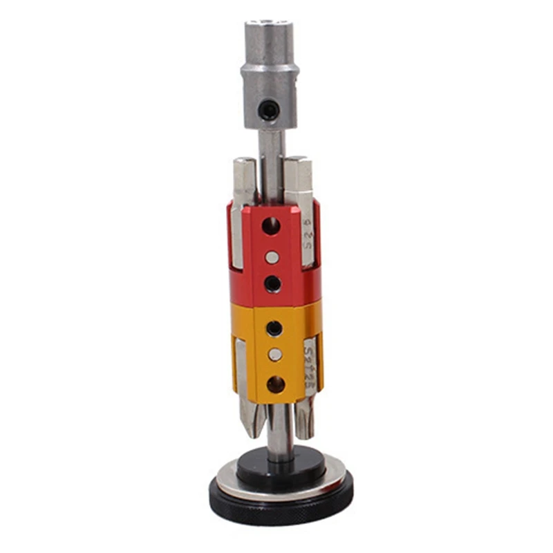 Алюминиевый велосипедный Невидимый набор инструментов для ремонта, многофункциональный портативный набор, шестигранная отвертка T25, набор гаечных ключей, цепь, заклепки, горный
