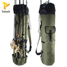 TOtrait рыболовная сумка переносная многофункциональная нейлоновая рыболовная удочка Сумка Чехол Рыболовные снасти Инструменты сумка для хранения черный/зеленый