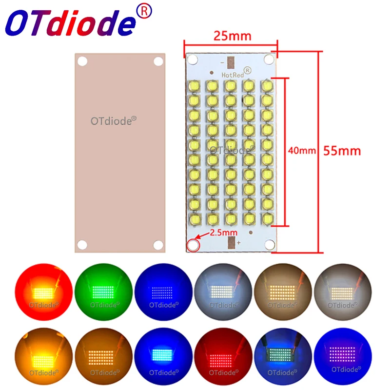 

50W100W200W UV Warm Cold White Deep Red Green Blue COB Bulbs LED Chip Diode Purple uv glue curing 3Dprinter DIY Parts CREE Lamp