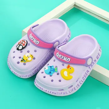 

Summer New Hot Sale Baby Boy Girl Slippers Children Shoes Indoor Slippers Kids Non-slip Home Hole Shoes Beach Sandals