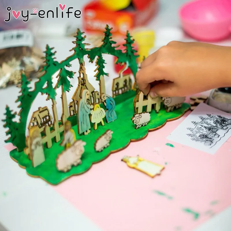 

Christmas Decorations For Home Wooden Ornaments Snowman Christmas Tree DIY Decorations Merry New Year Party 2020 Desktop Decor