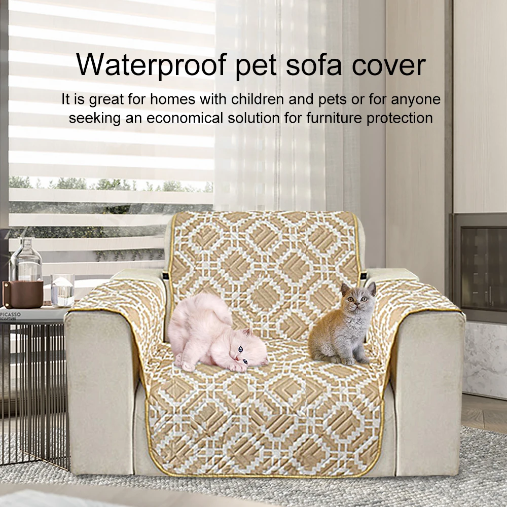 Printed Waterproof Pet Sofa Cover Stretch Slipcovers Sofa Cover for Living Room Sofa Cover Dust Cover Single / Two / Three Seat
